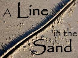 A line in the sand