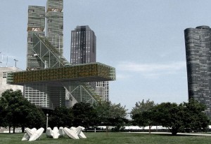 Vertical Farm Concept is a Green Gateway for Chicago