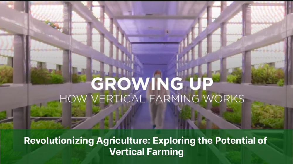 Revolutionizing Agriculture, Exploring the Potential of Vertical Farming