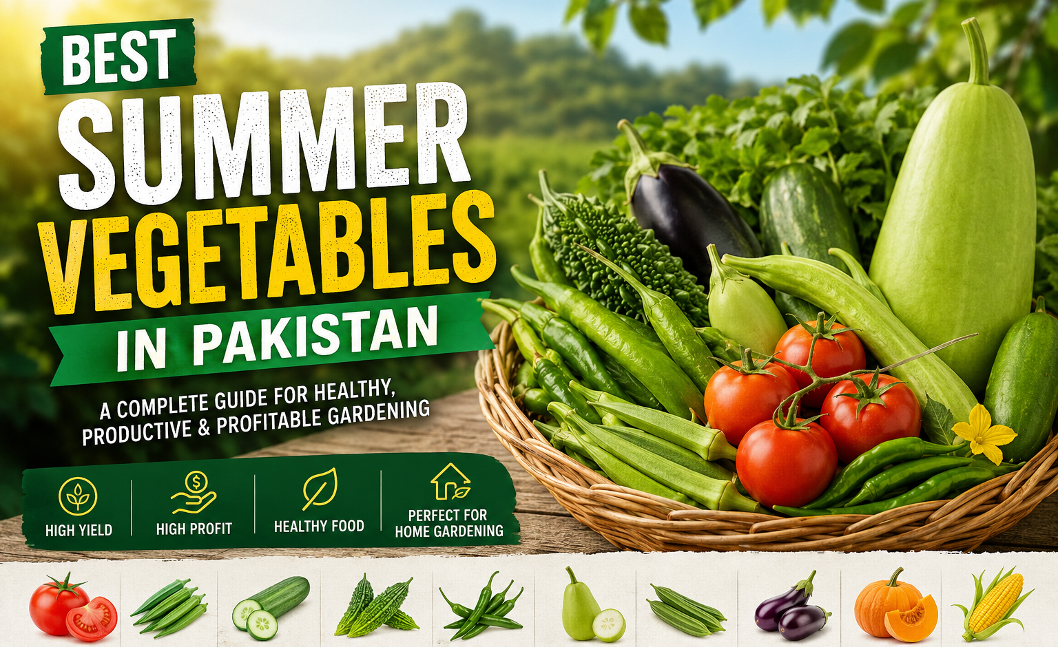 Best summer vegetables for gardening in Pakistan